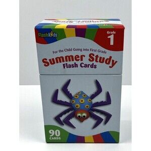 Flash Kids Summer Study Ser.: Summer Study Flash Cards Grade 1 (full-color)